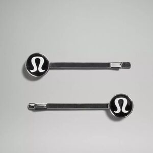 Lululemon Logo Bobby Pins2 Pack Black